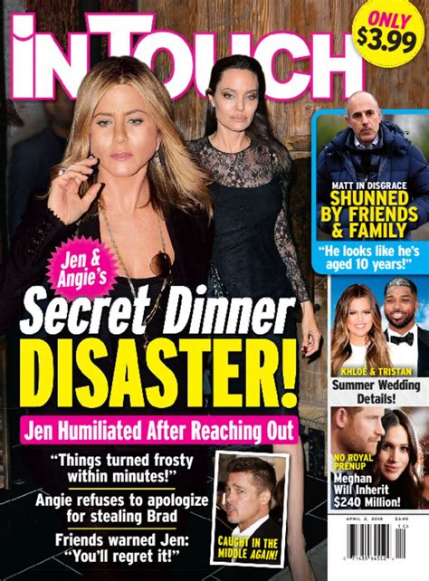 In touch mag - Apr 16, 2023 · Apr 16, 2023 11:44 am ·. By Kayla Aldecoa. Moving in. Sister Wives star Christine Brown and fiancé David Woolley purchased a home together ahead of his romantic proposal, In Touch can confirm ... 